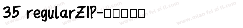 35 regularZIP字体转换